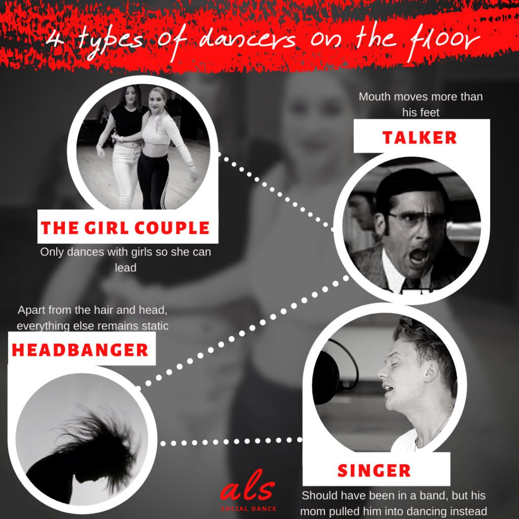 4 types of dancers on the floor