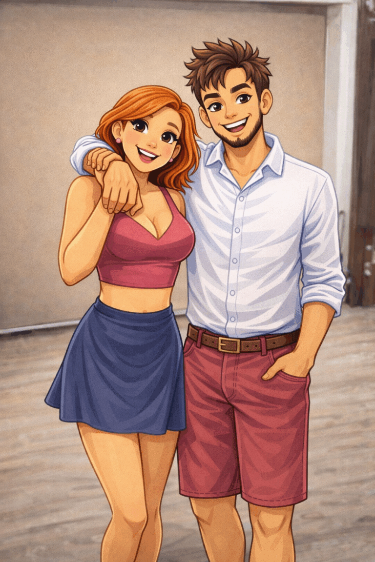 Jive Variation: The One-Hand Cuddle (Right-to-Right Connection)